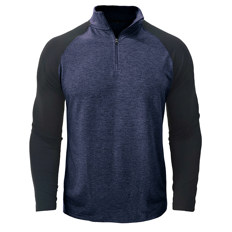 Camisa de algodão com gola subida