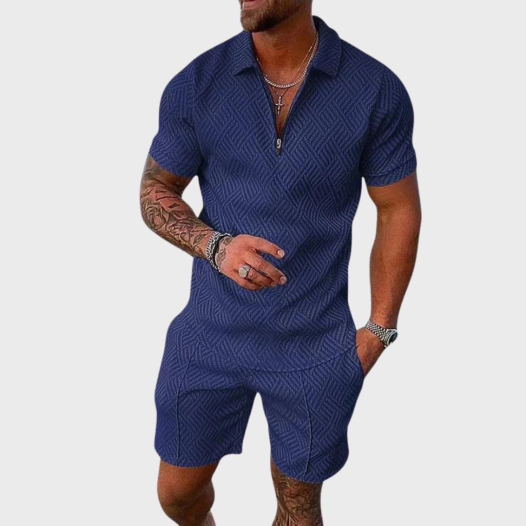André - Conjunto de Camisa Polo e Calções