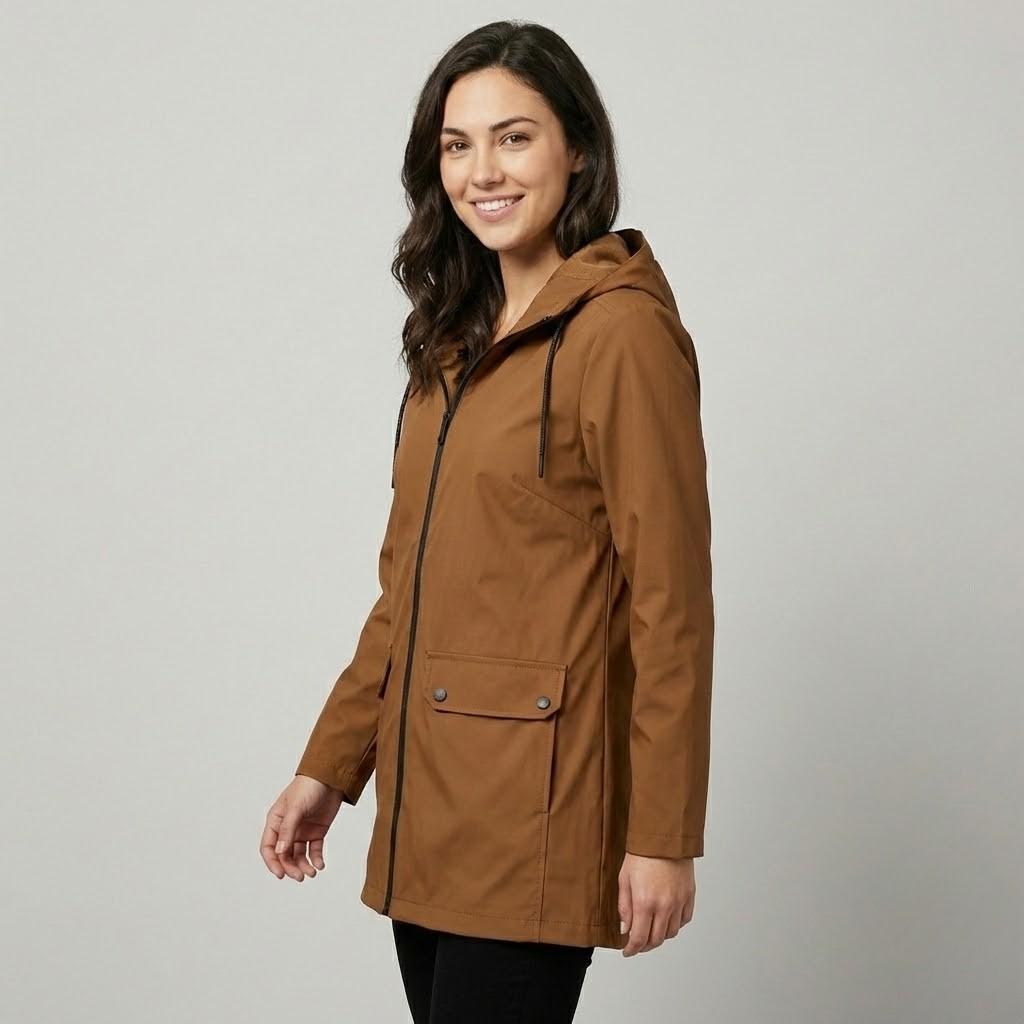 Parka leve com capuz | Corte direito | Estilo funcional urbano