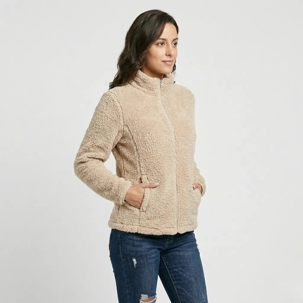 Casaco em fleece com gola alta | Corte confortável | Estilo casual urbano