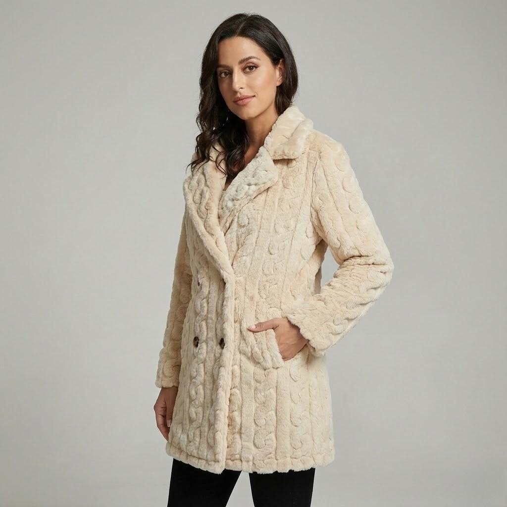 Casaco longo em malha suave | Corte direito | Elegância intemporal de inverno