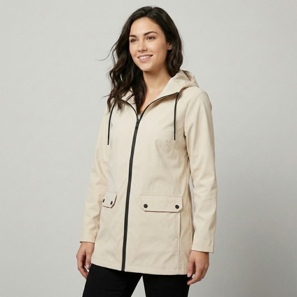 Parka leve com capuz | Corte direito | Estilo funcional urbano