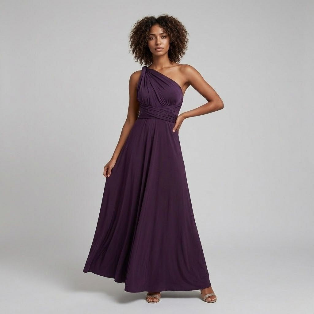 Vestido Longo Versátil Multi-Posições para Estilo Personalizado