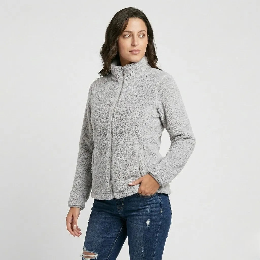Casaco em fleece com gola alta | Corte confortável | Estilo casual urbano