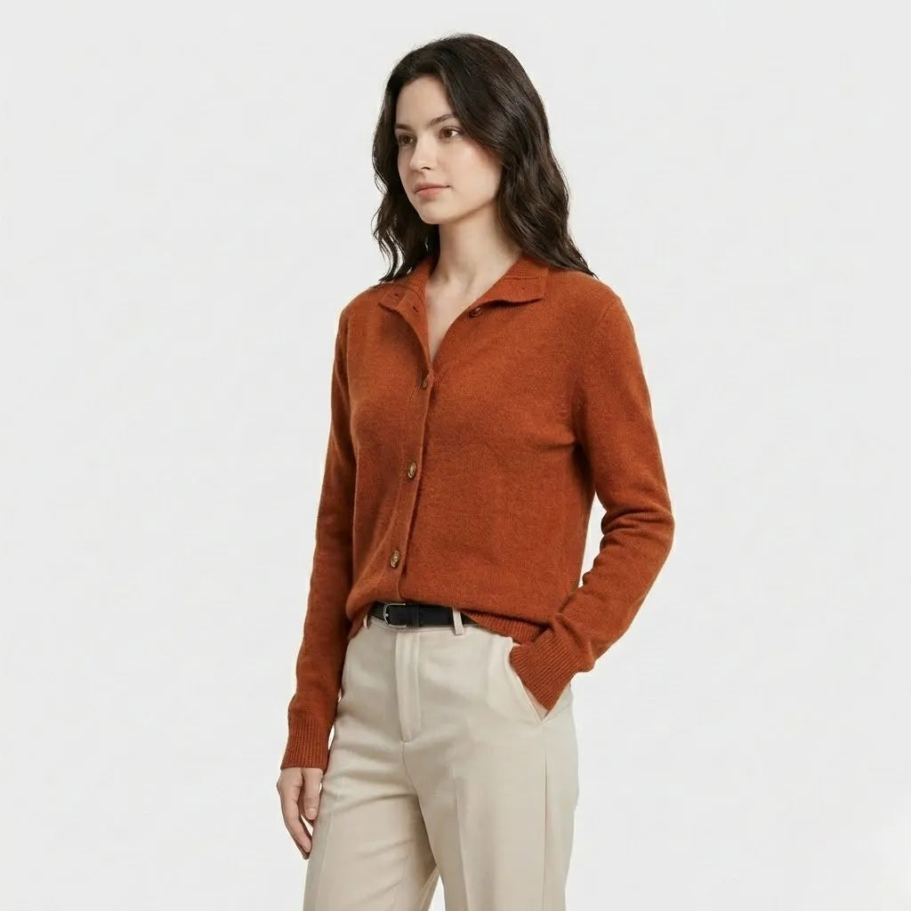 Cardigan de malha suave | Corte direito | Elegância intemporal para o dia-a-dia