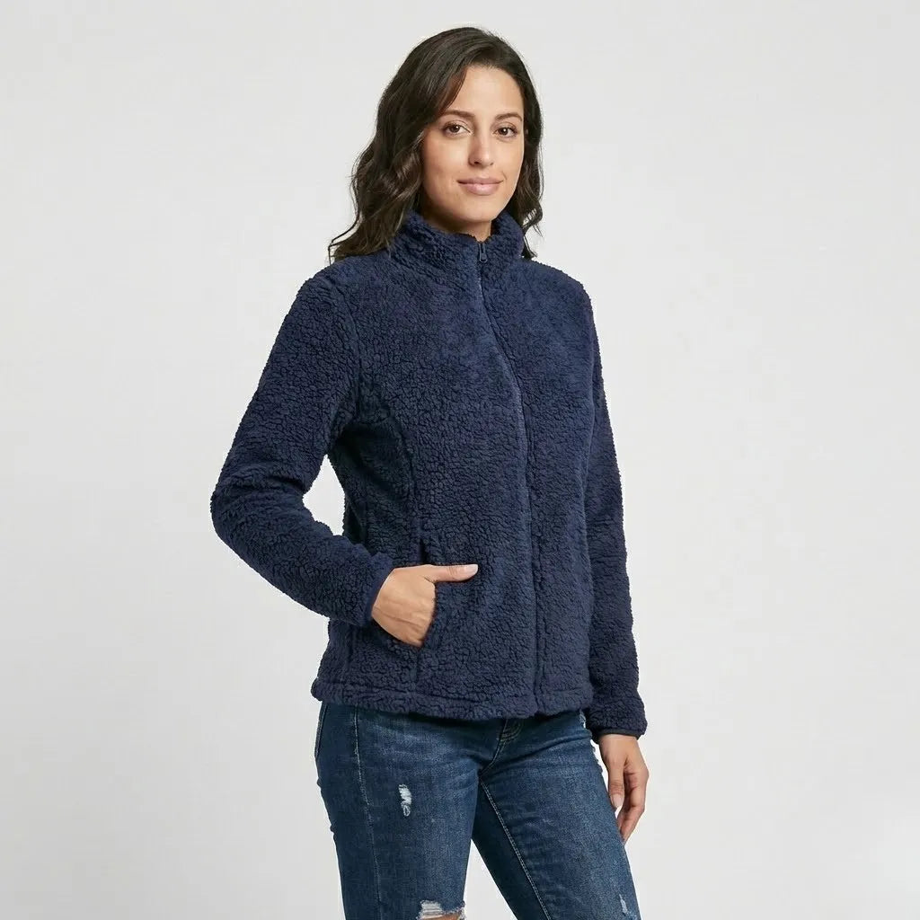Casaco em fleece com gola alta | Corte confortável | Estilo casual urbano