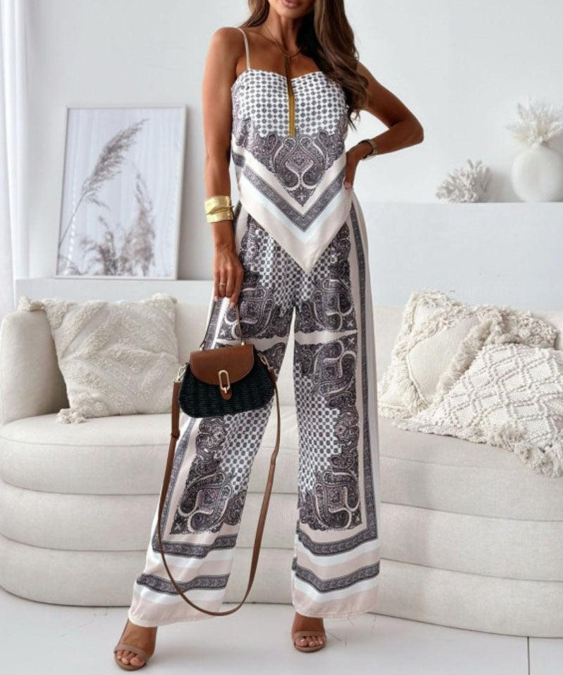 Helen | Conjunto de Vestido e Calças Estiloso e Pronto para Férias
