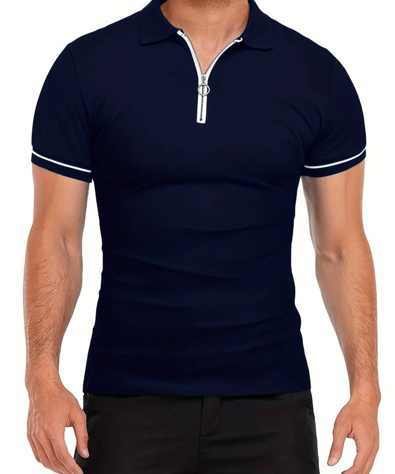 Camisa Polo - Gola com Zíper Respirável