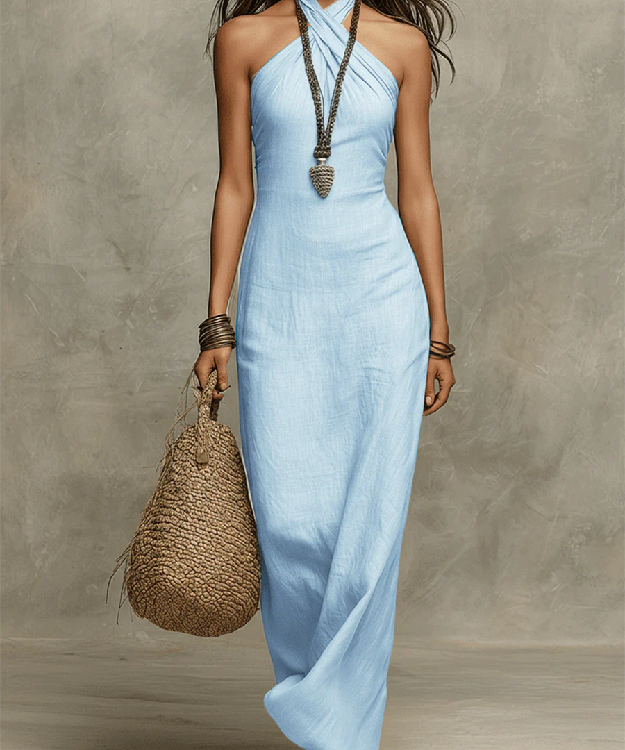 Elena | Vestido Maxi Vintage Elegante