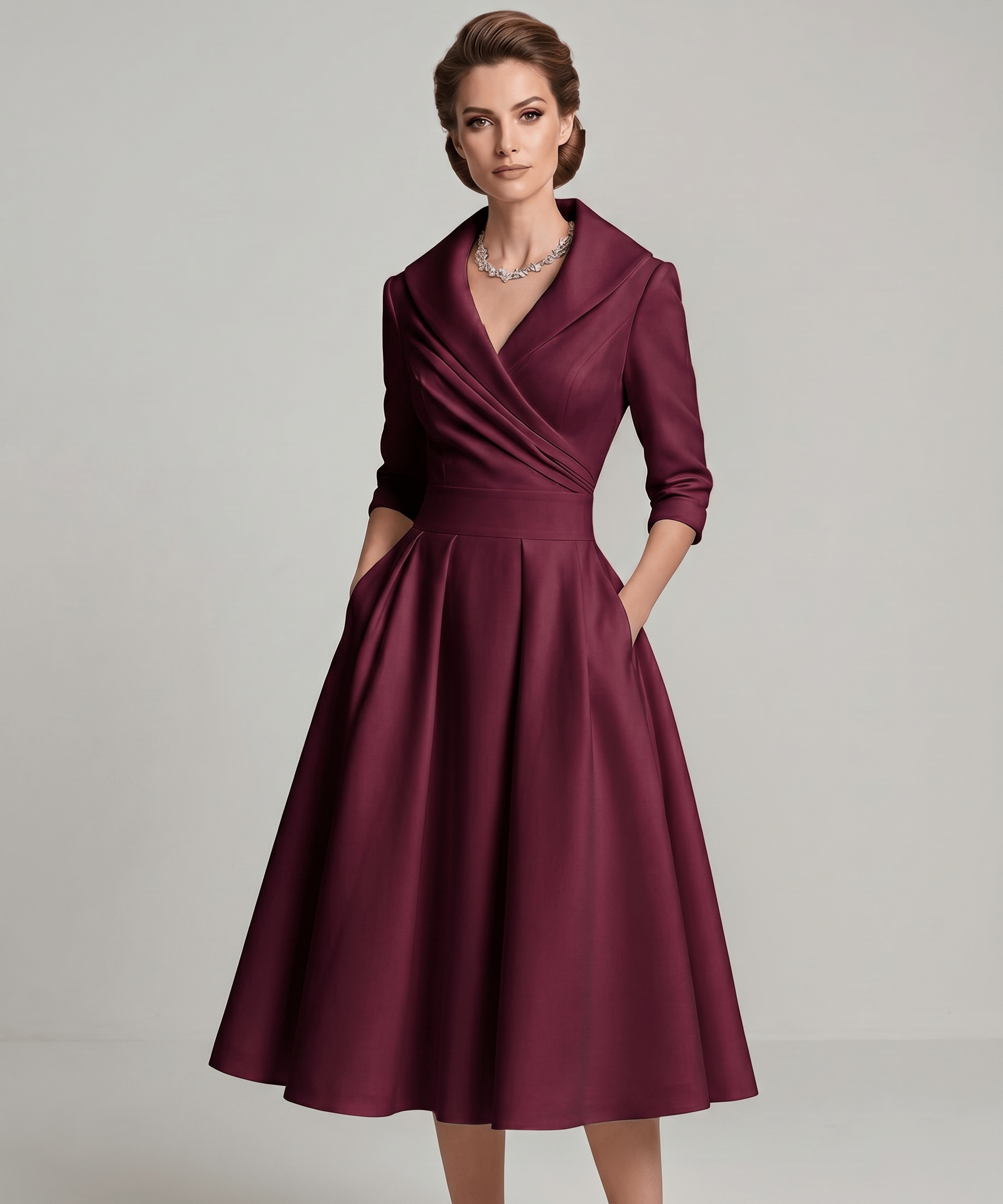Vestido Midi Veloura