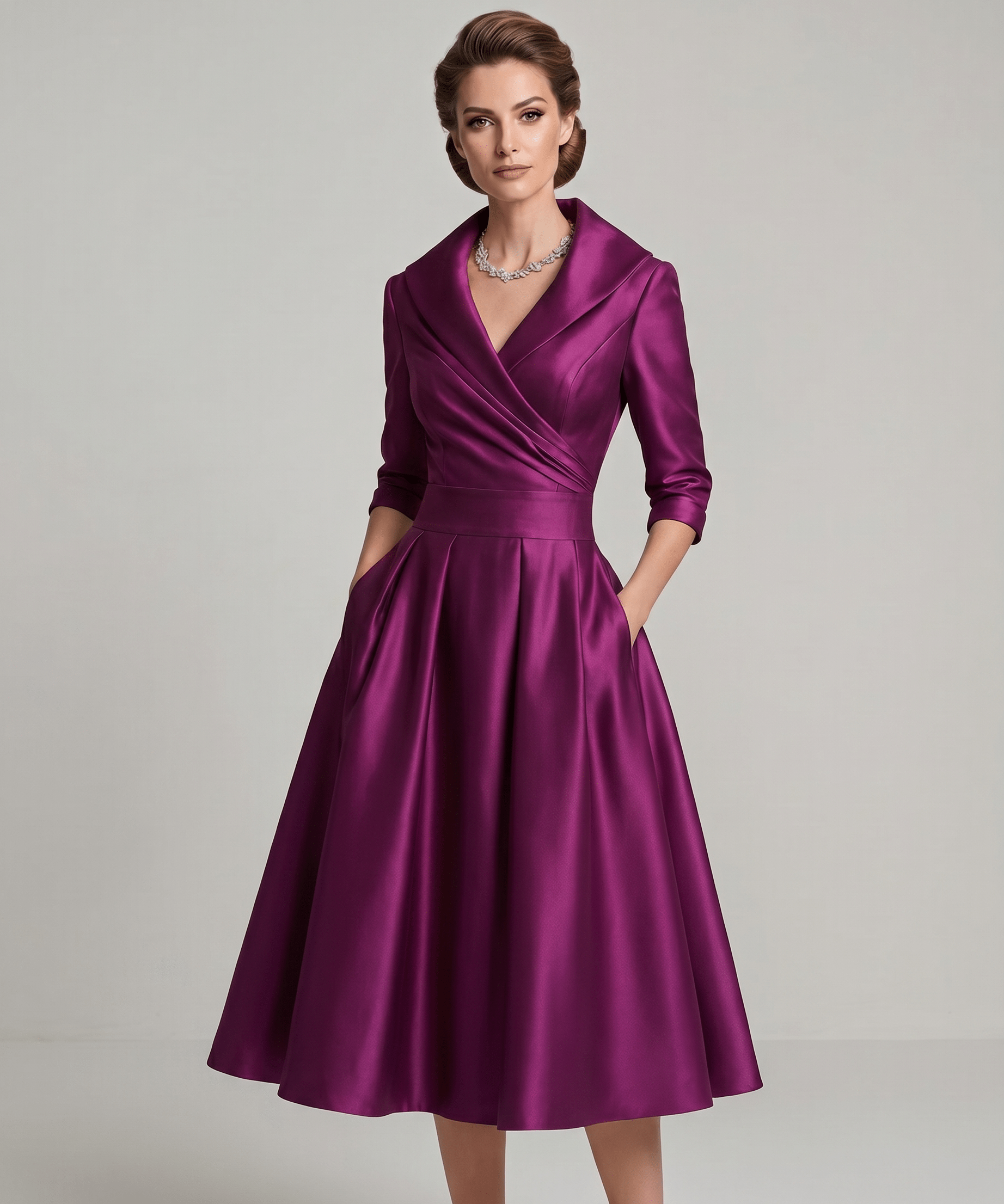 Vestido Midi Veloura