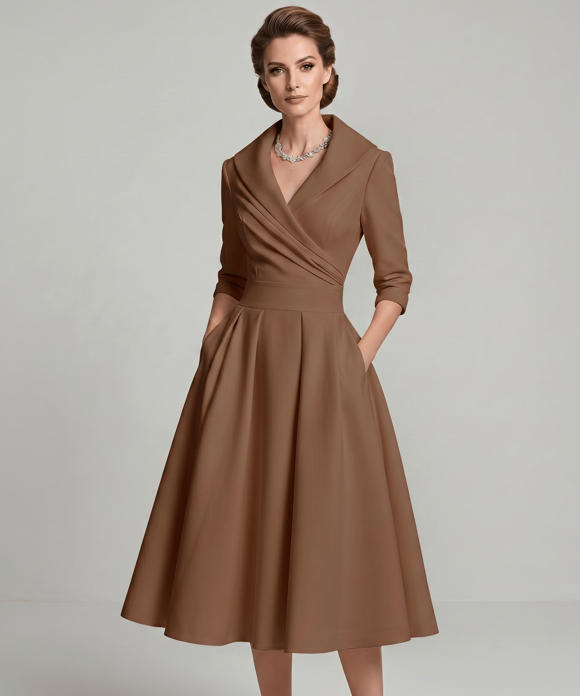 Vestido Midi Veloura