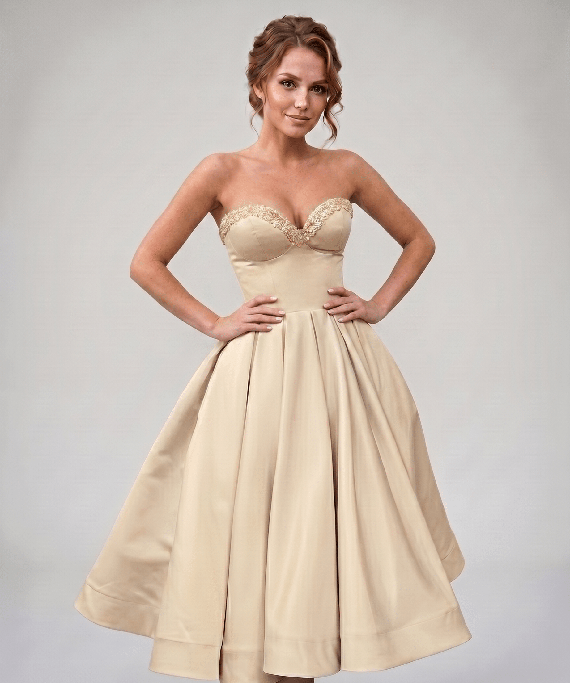 Vestido Midi Veloura