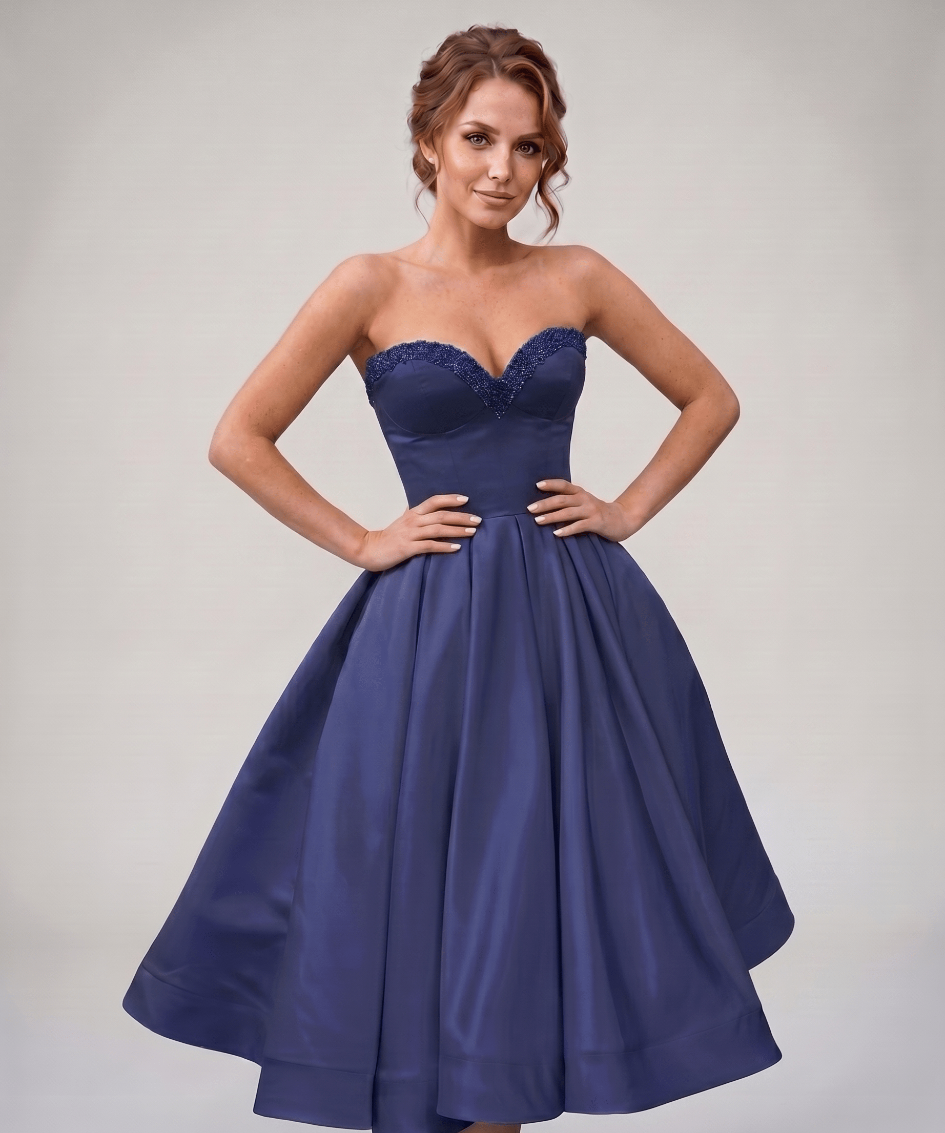 Vestido Midi Veloura
