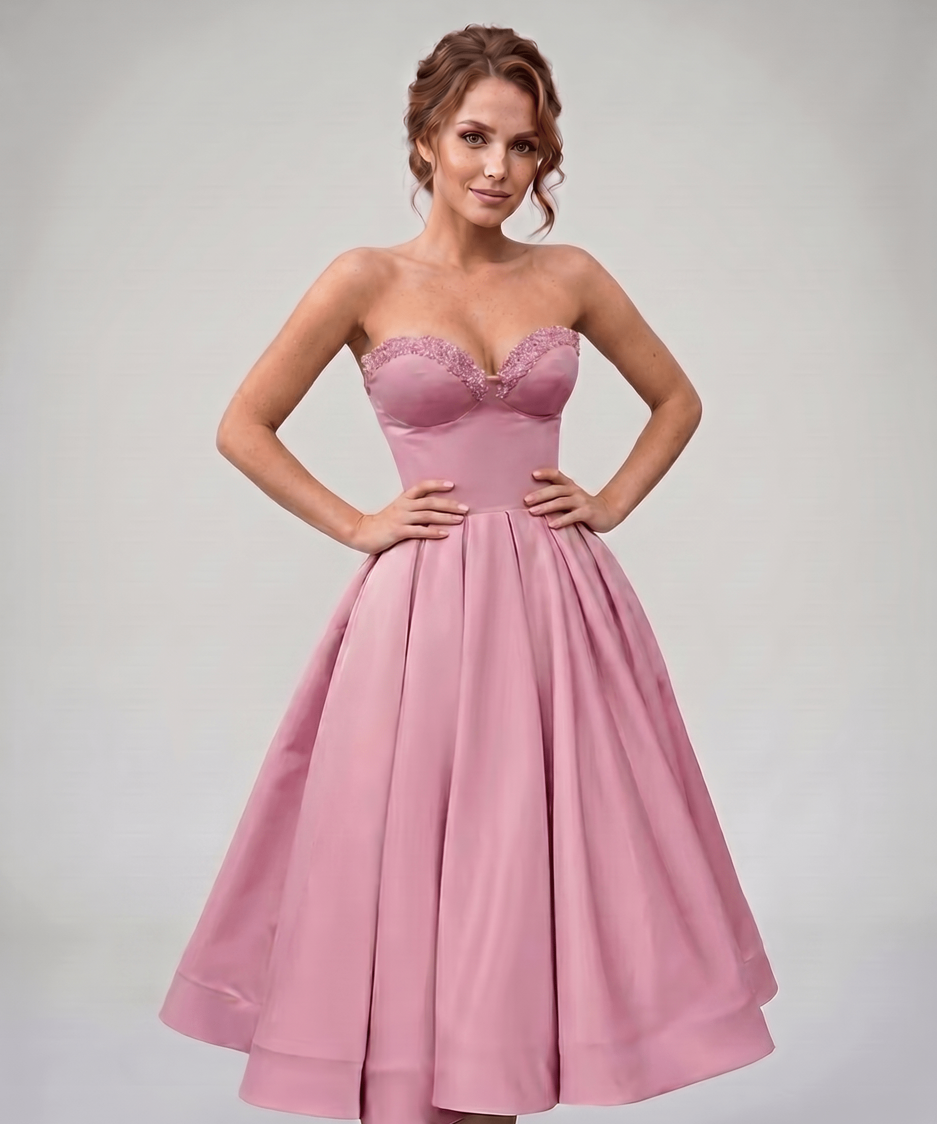 Vestido Midi Veloura