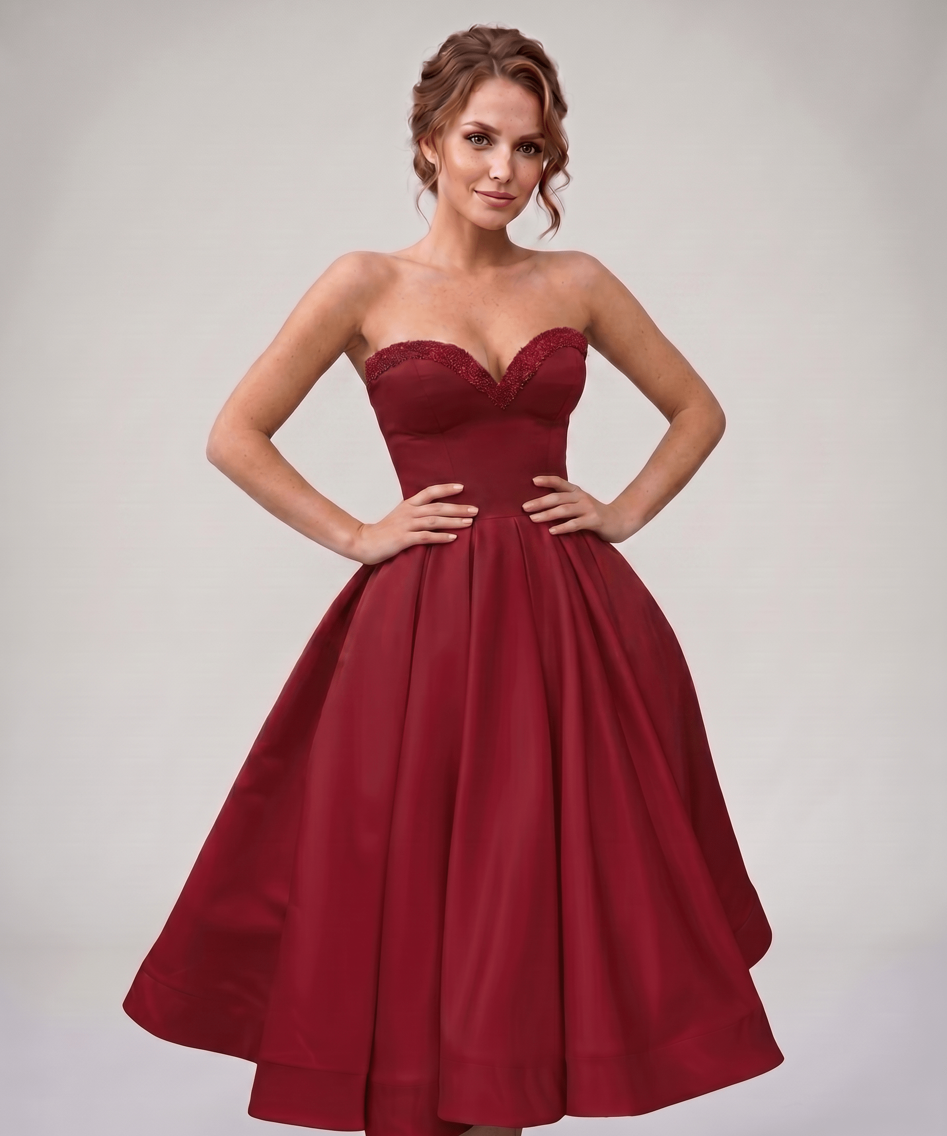 Vestido Midi Veloura