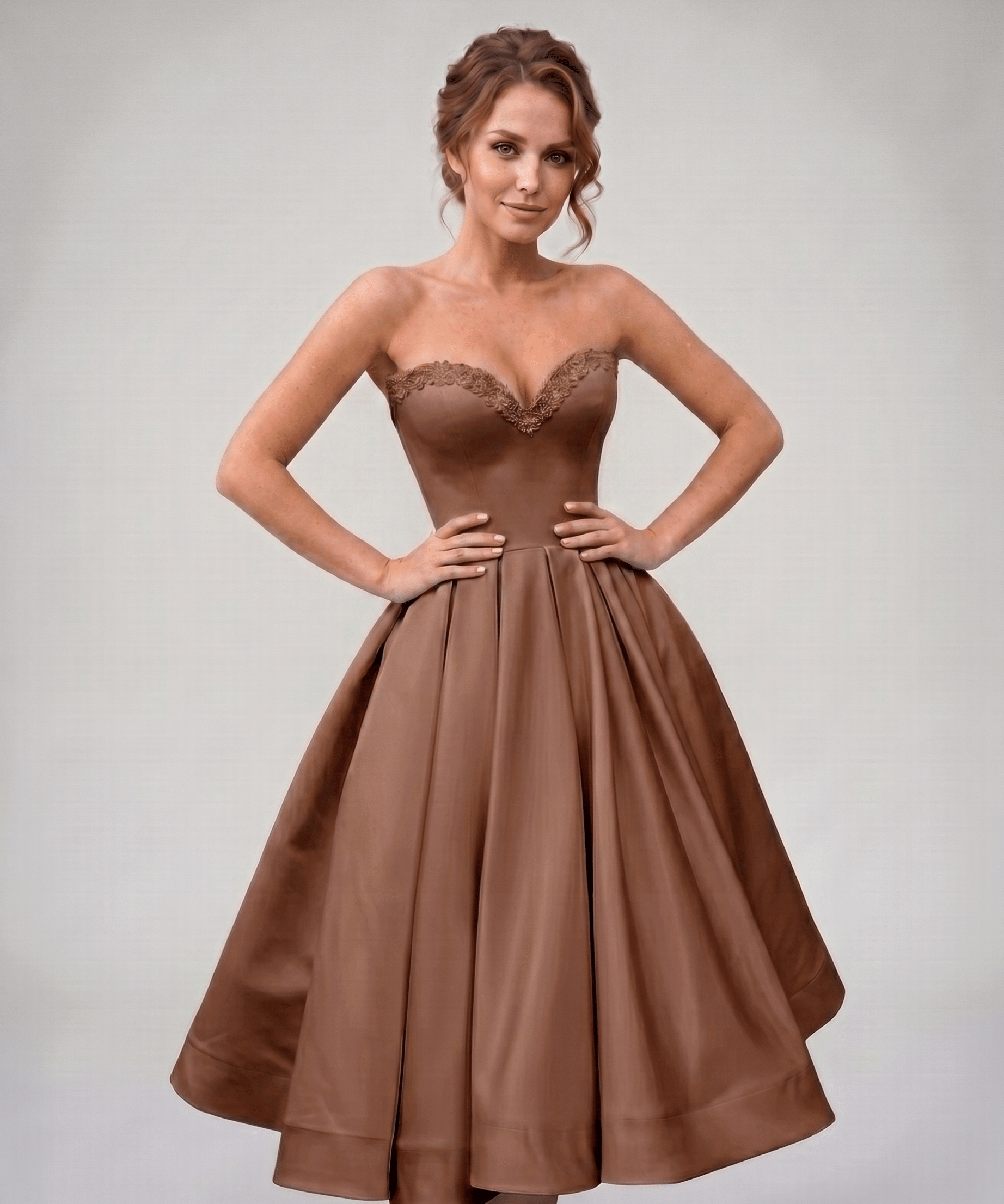 Vestido Midi Veloura