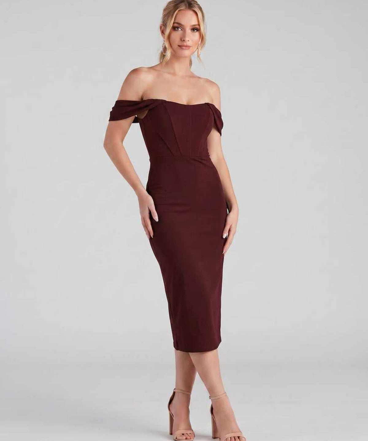 Vestido Midi Celeste