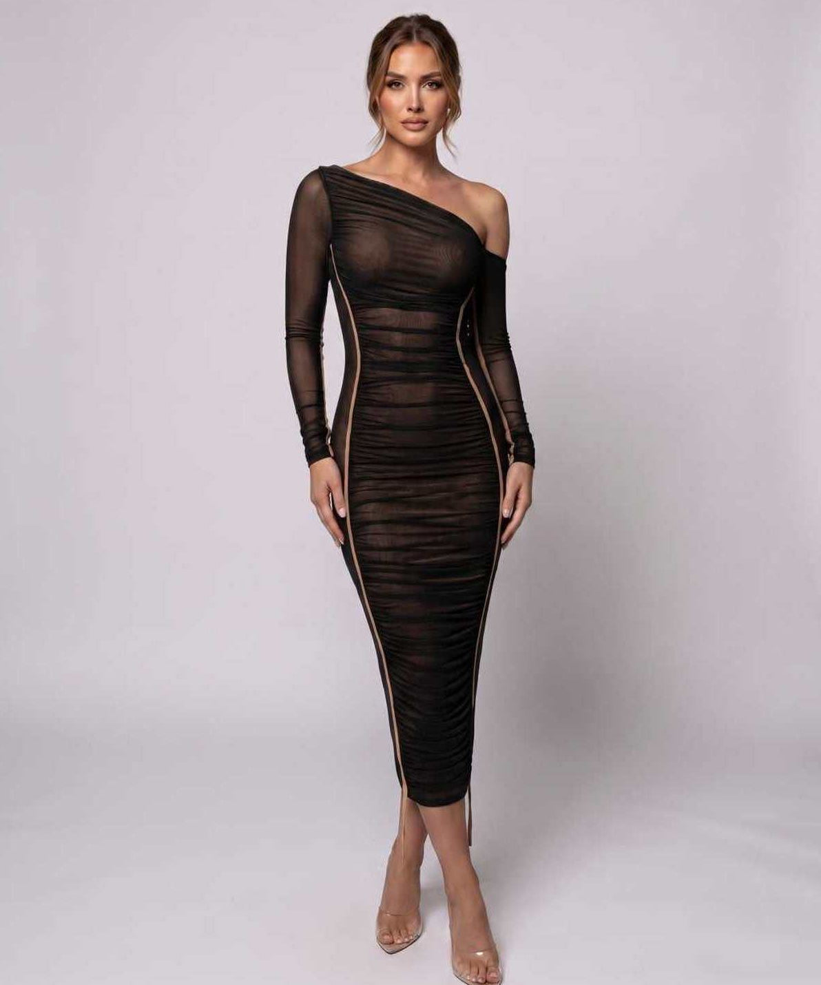 Vestido Midi Veloura