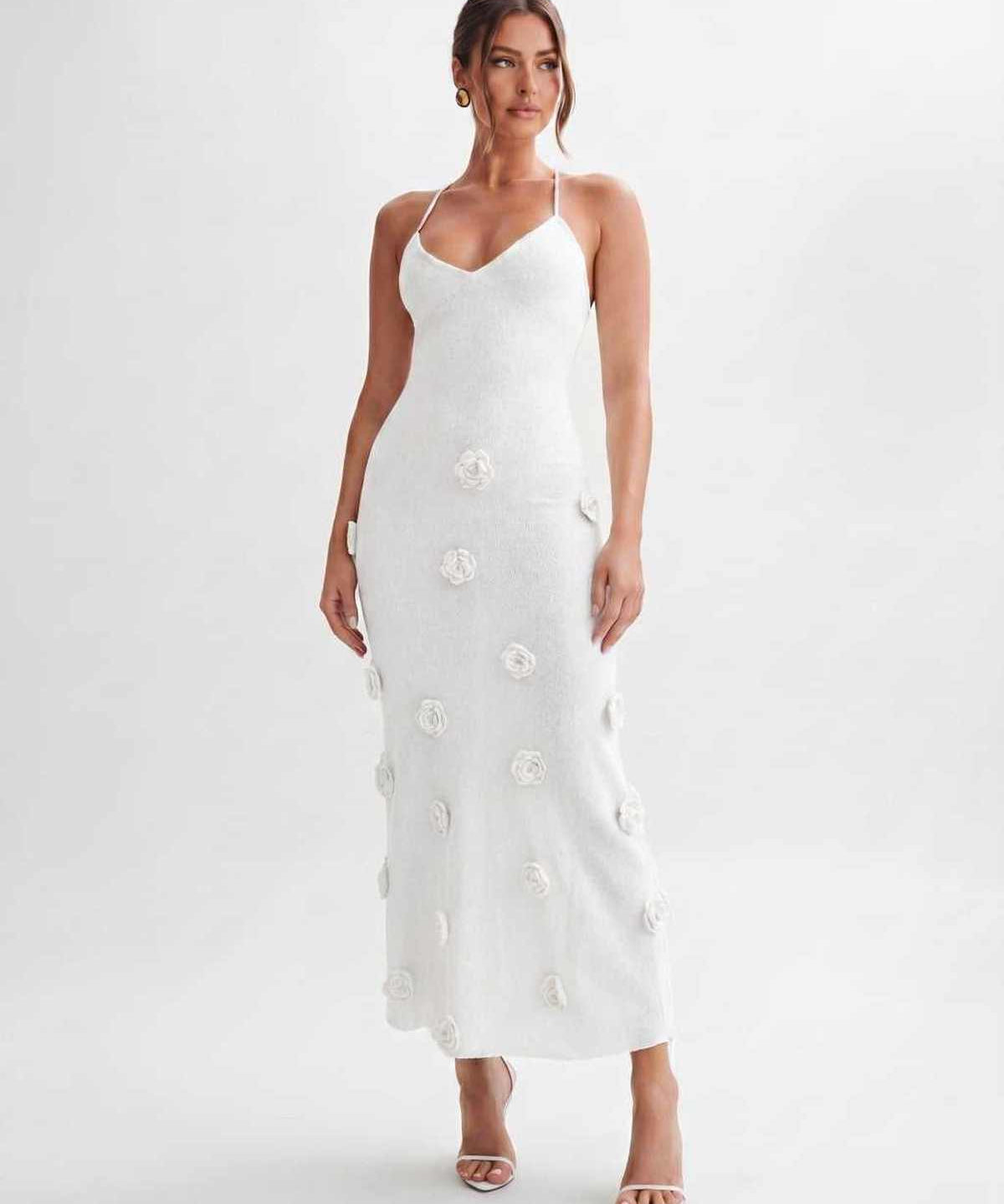 Vestido Midi Rosette