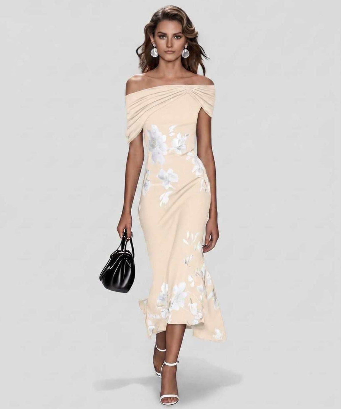 Vestido Midi Veloura
