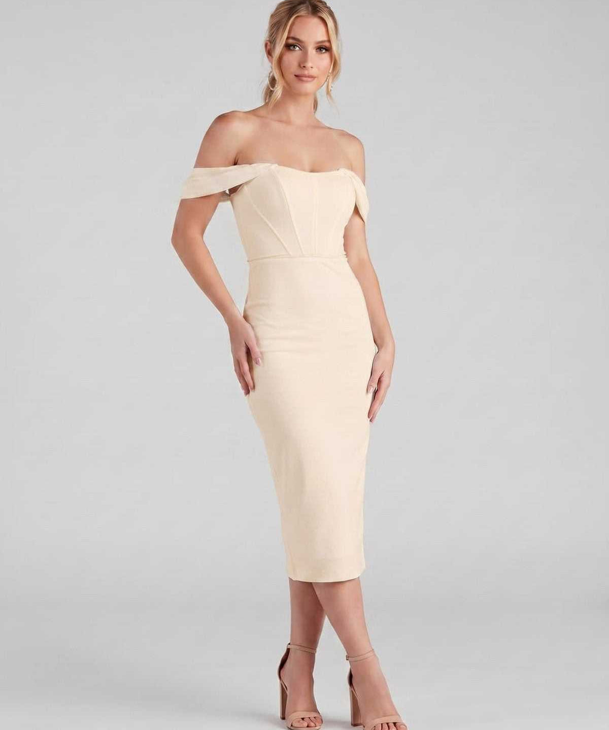 Vestido Midi Celeste