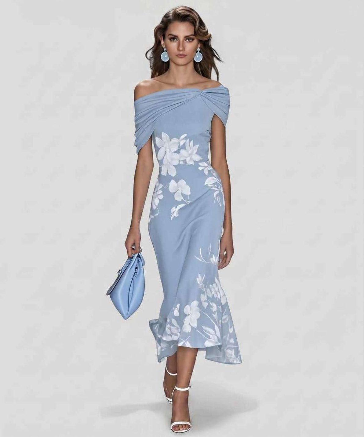 Vestido Midi Veloura